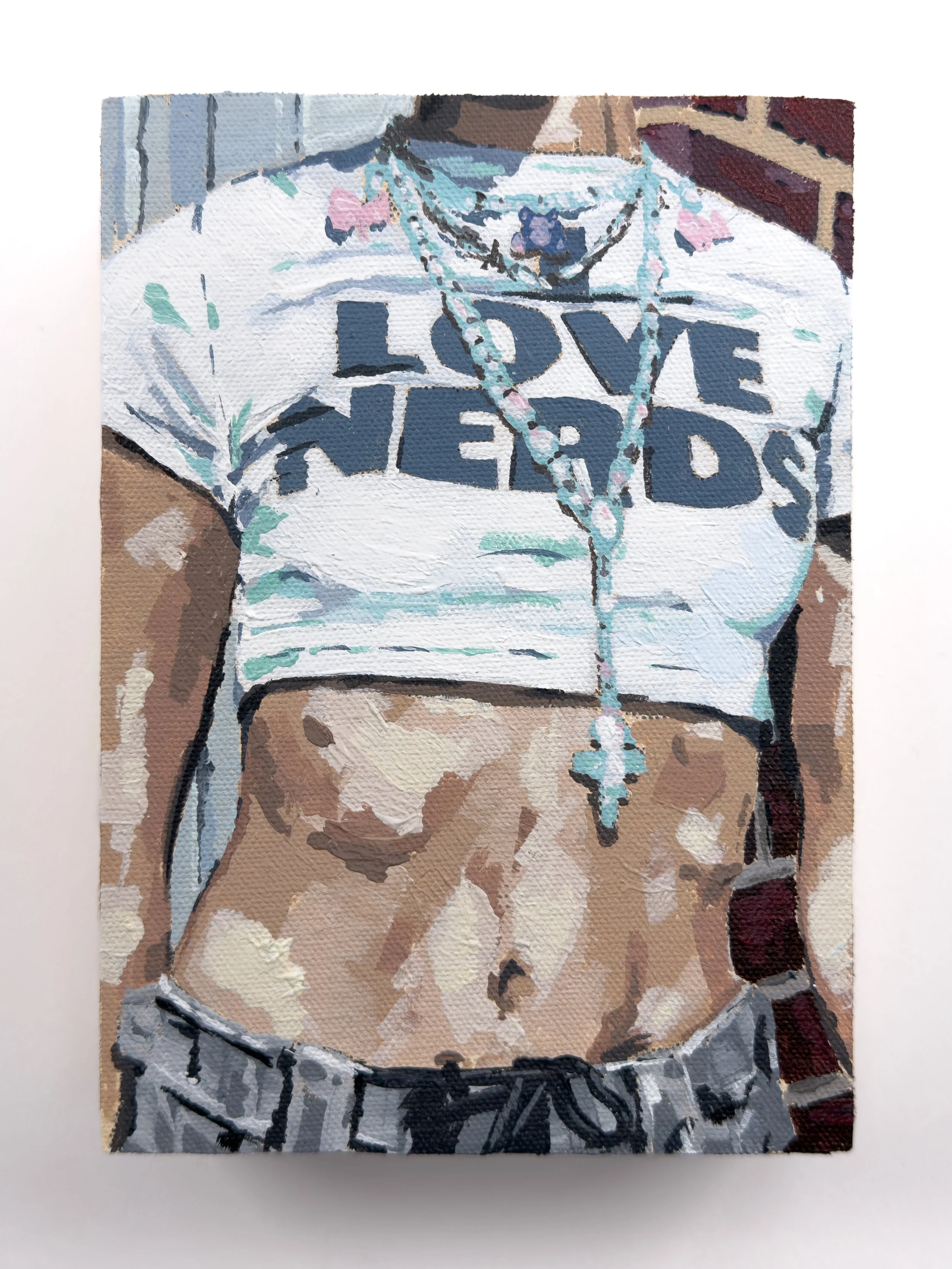 I love nerds painting, alternate view