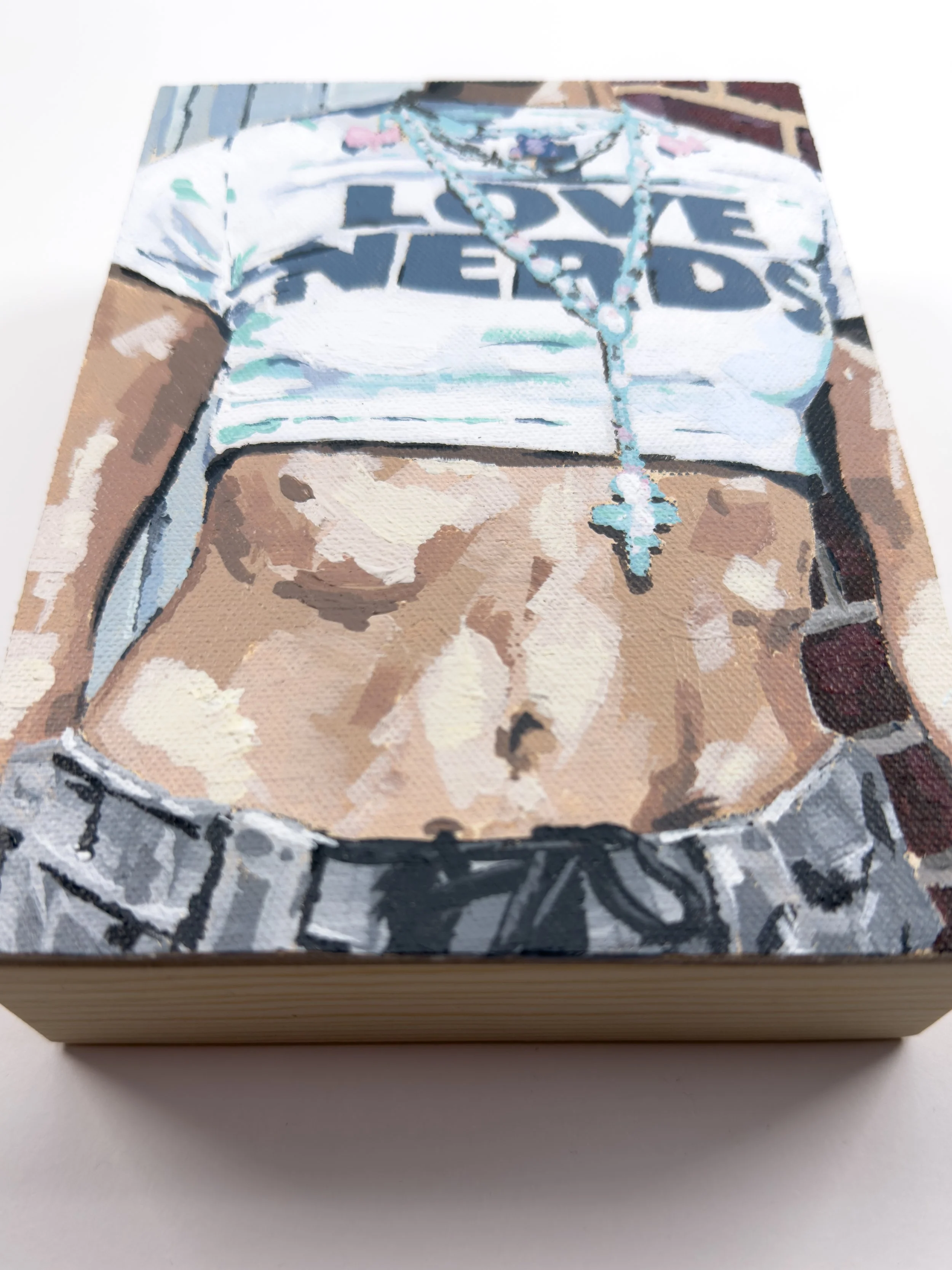 I love nerds painting, alternate view